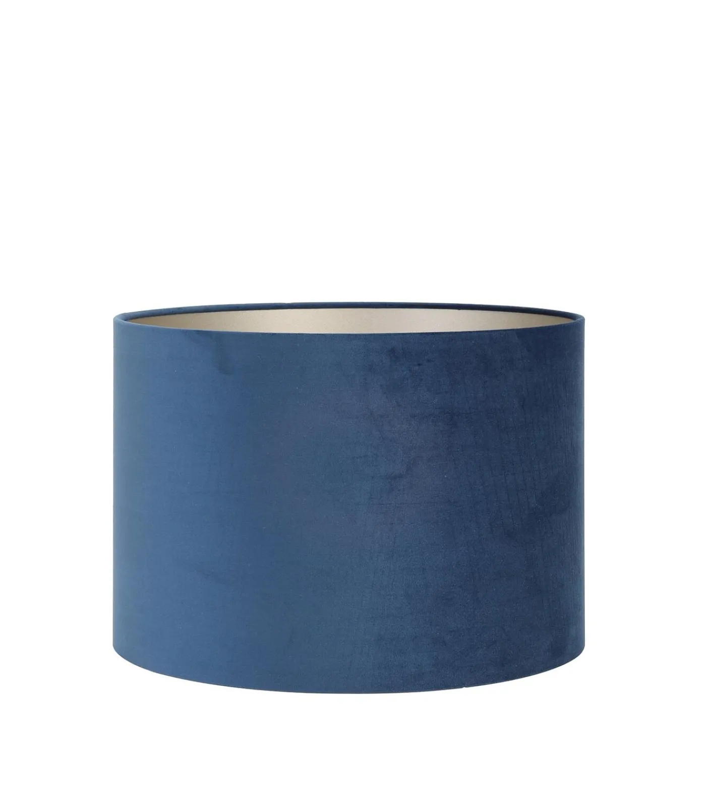 Sale Cilinder Lampenkap Velours - Petrol Blue - Ø30x21cm Lampenkappen
