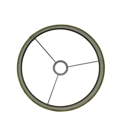 Sale Cilinder Lampenkap Velours - Olive Green - Ø30x21cm Lampenkappen