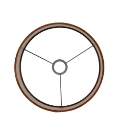 Clearance Cilinder Lampenkap Velours - Terra - Ø40x30cm Lampenkappen