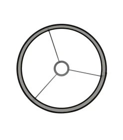 Outlet Cilinder Lampenkap Velours - Zwart - Ø30x21cm Lampenkappen