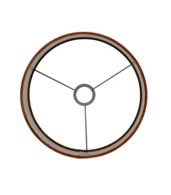 Discount Cilinder Lampenkap Velours - Terra - Ø35x21cm Lampenkappen