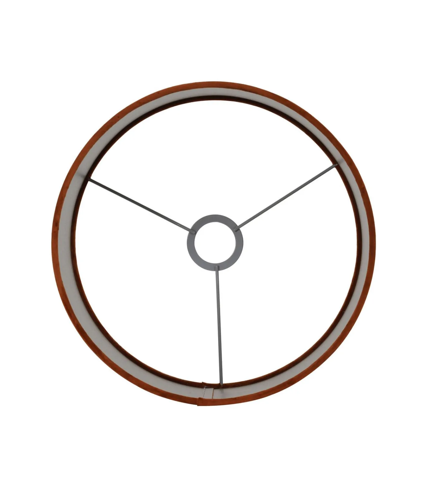 Discount Cilinder Lampenkap Velours - Terra - Ø35x21cm Lampenkappen