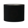 Clearance Cilinder lampenkap Velours - Zwart - Ø50x38cm Lampenkappen