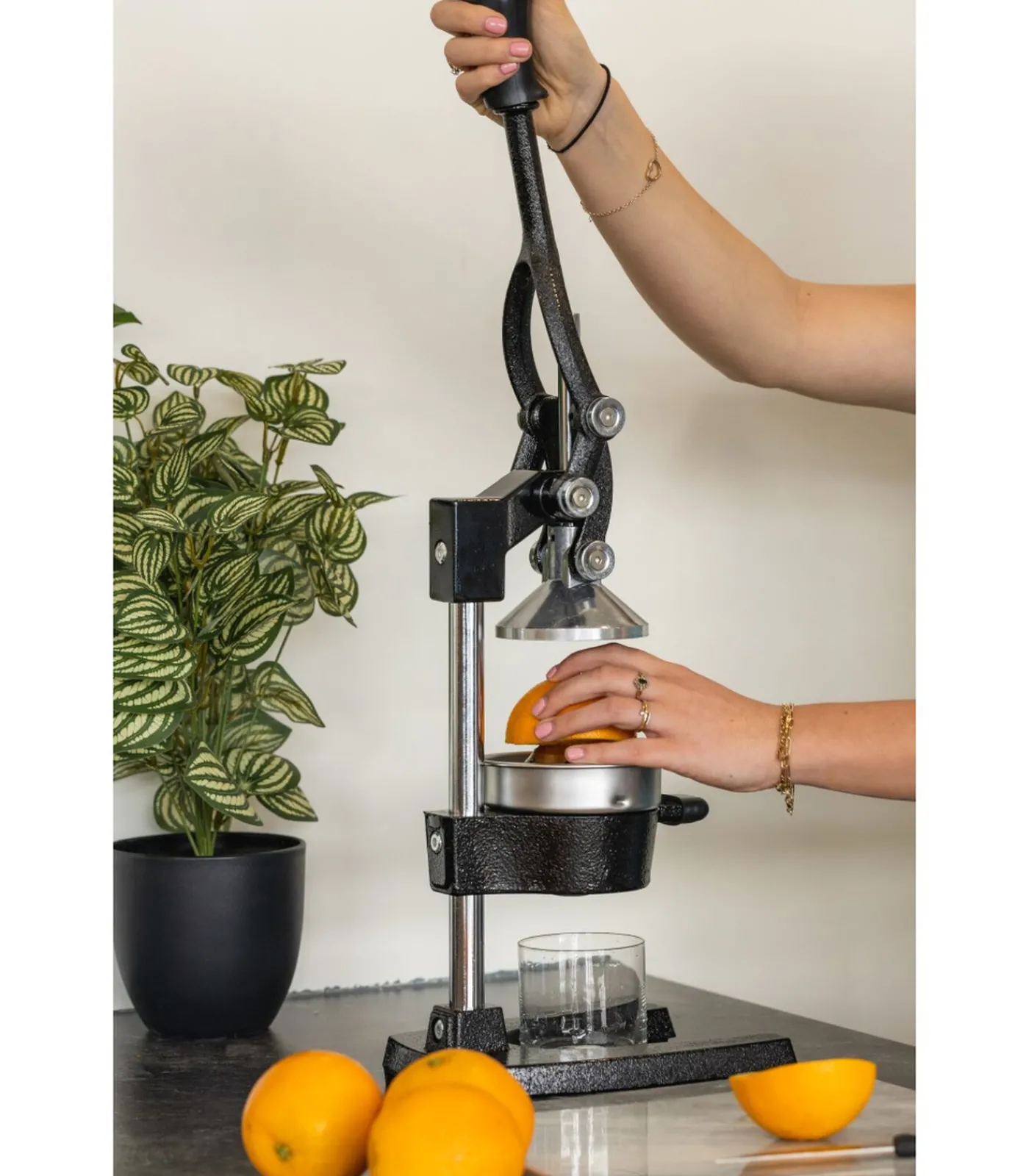 Sale Citruspers - Gietijzer - Hevelmodel - Zwart Keukenaccessoires