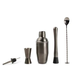 Clearance Cocktailset 7-delig zwart Bar Glazen & Karaffen