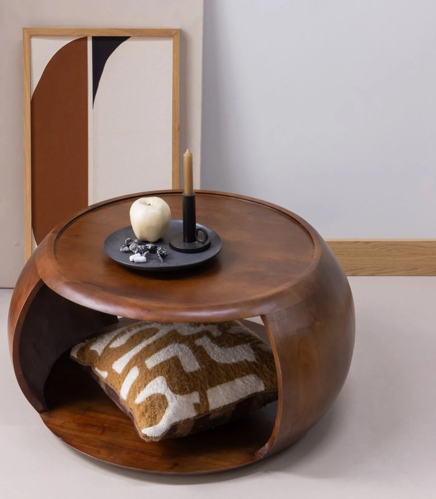 Online Cole Salontafel - Mango Hout - Bruin - 36x72x72 Tafels