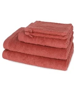 COMO - 5-delige handdoekset Rood Badset