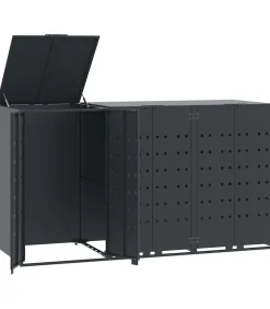 Online Containerberging 3 containers 207x79x117 cm staal antraciet Manden En Bakken