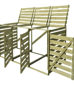 Hot Containerberging driedubbel 240 L geïmpregneerd hout Manden En Bakken