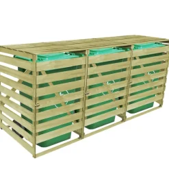 Hot Containerberging driedubbel 240 L geïmpregneerd hout Manden En Bakken