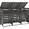 Discount Containerberging driedubbel 210x75x121 cm geverfd grenenhout Manden En Bakken