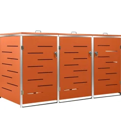 Discount Containerberging driedubbel 207x77,5x112,5 cm roestvrij staal Manden En Bakken