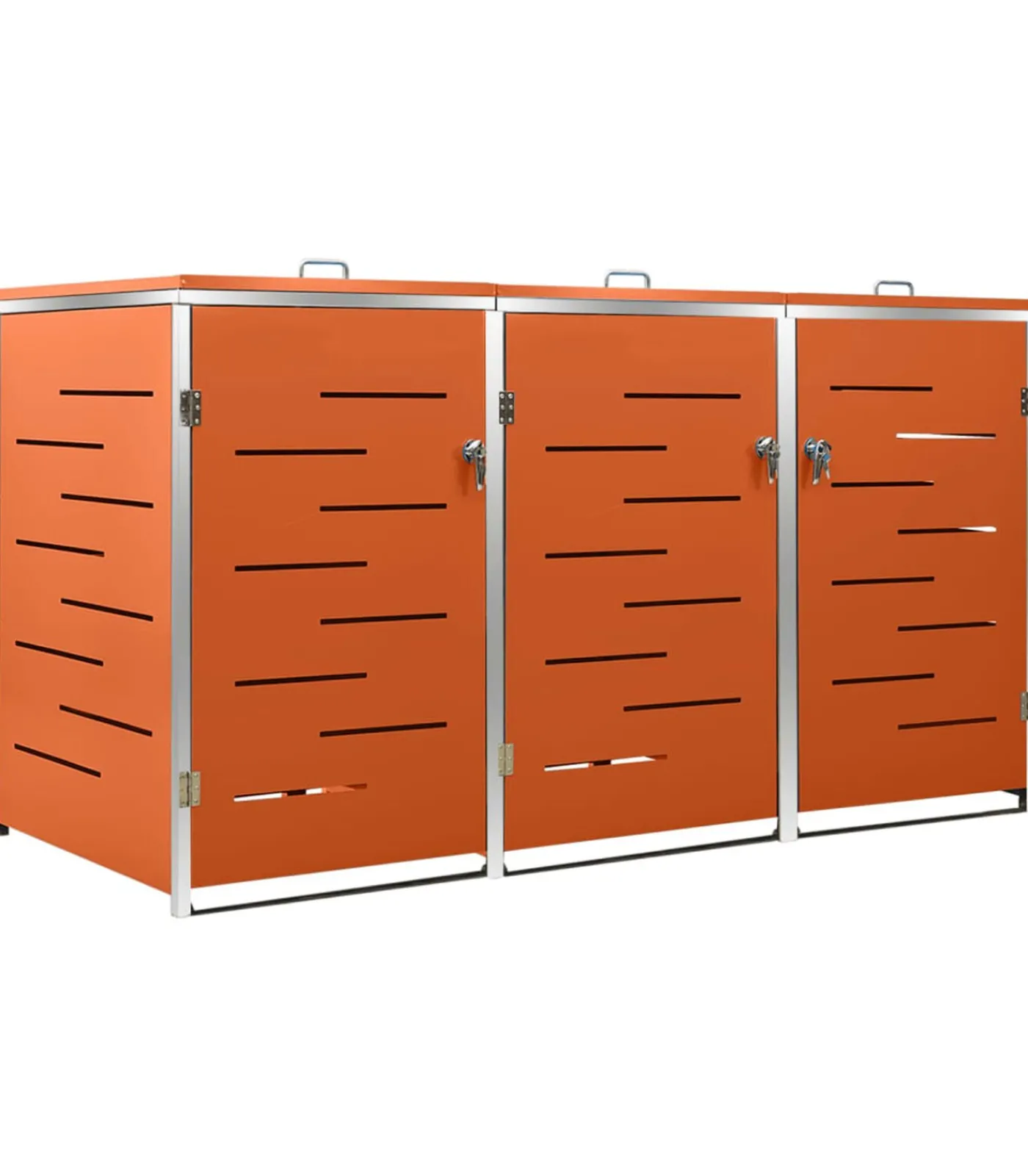Discount Containerberging driedubbel 207x77,5x112,5 cm roestvrij staal Manden En Bakken