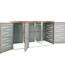 Discount Containerberging driedubbel 207x77,5x112,5 cm roestvrij staal Manden En Bakken