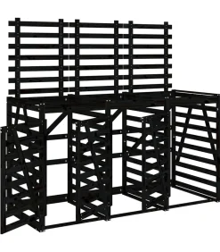 Best Containerberging drievoudig massief grenenhout zwart Manden En Bakken