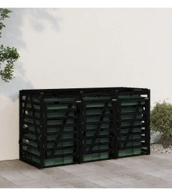 Best Containerberging drievoudig massief grenenhout zwart Manden En Bakken