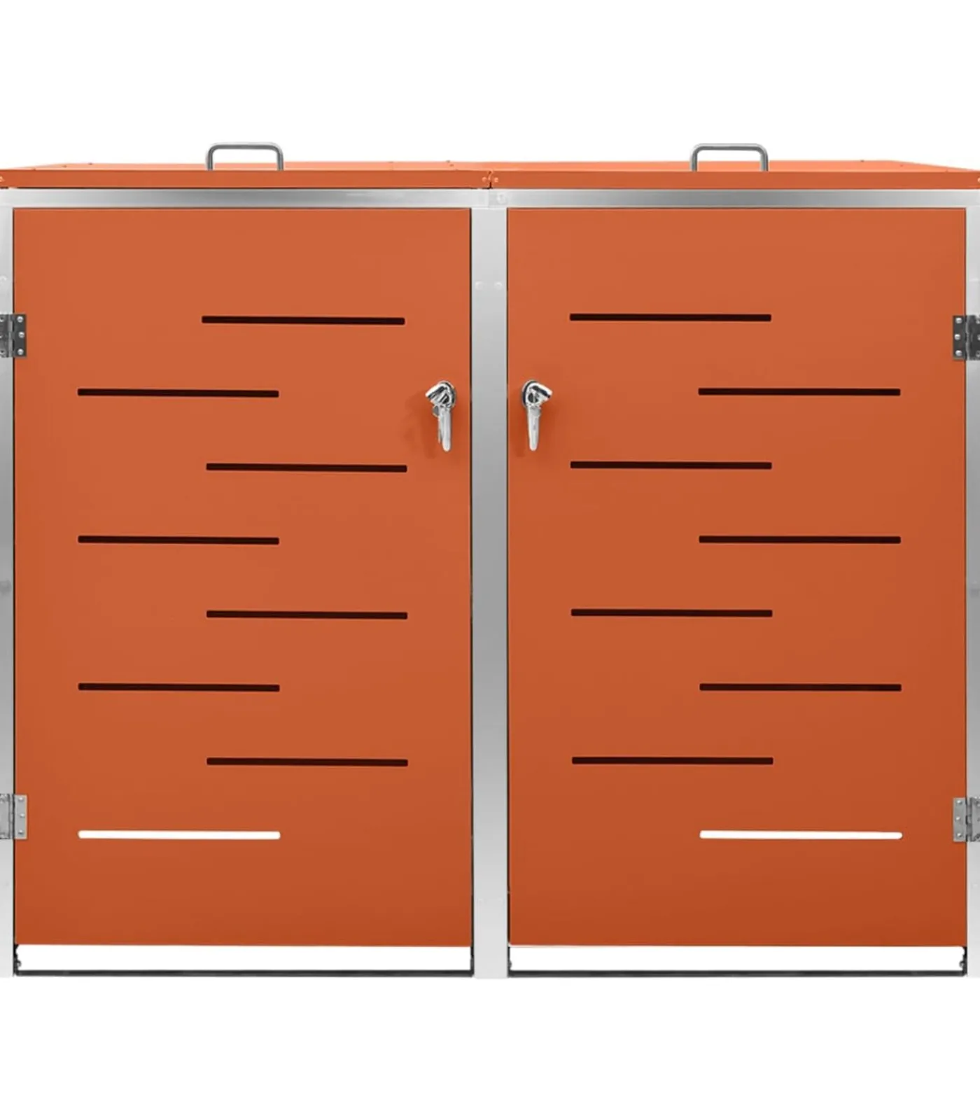 Clearance Containerberging dubbel 138x77,5x112,5 cm roestvrij staal Manden En Bakken