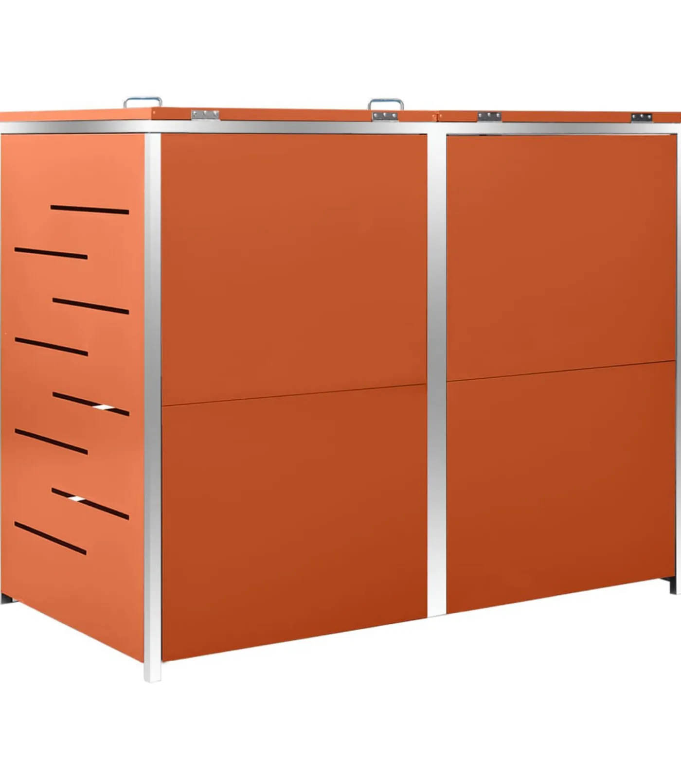 Clearance Containerberging dubbel 138x77,5x112,5 cm roestvrij staal Manden En Bakken