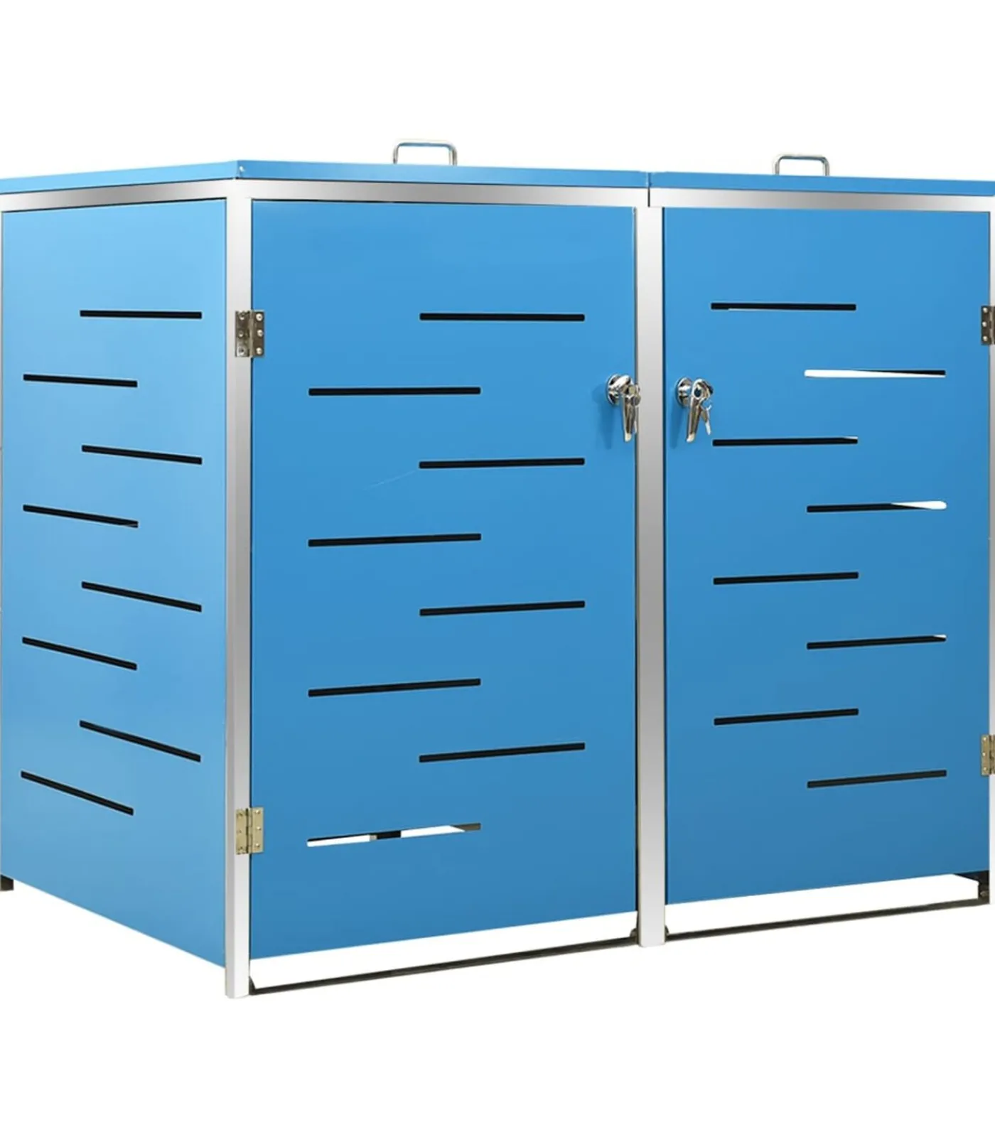 Outlet Containerberging dubbel 138x77,5x112,5 cm roestvrij staal Manden En Bakken
