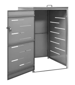 Best Containerberging enkel 69x77,5x112,5 cm roestvrij staal Manden En Bakken