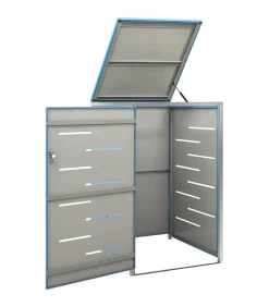 Clearance Containerberging enkel 69x77,5x112,5 cm roestvrij staal Manden En Bakken