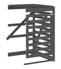 Sale Containerberging verlengstuk massief grenenhout grijs Manden En Bakken