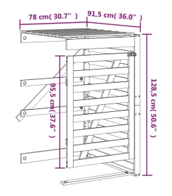 Outlet Containerberging verlengstuk massief douglashout Manden En Bakken