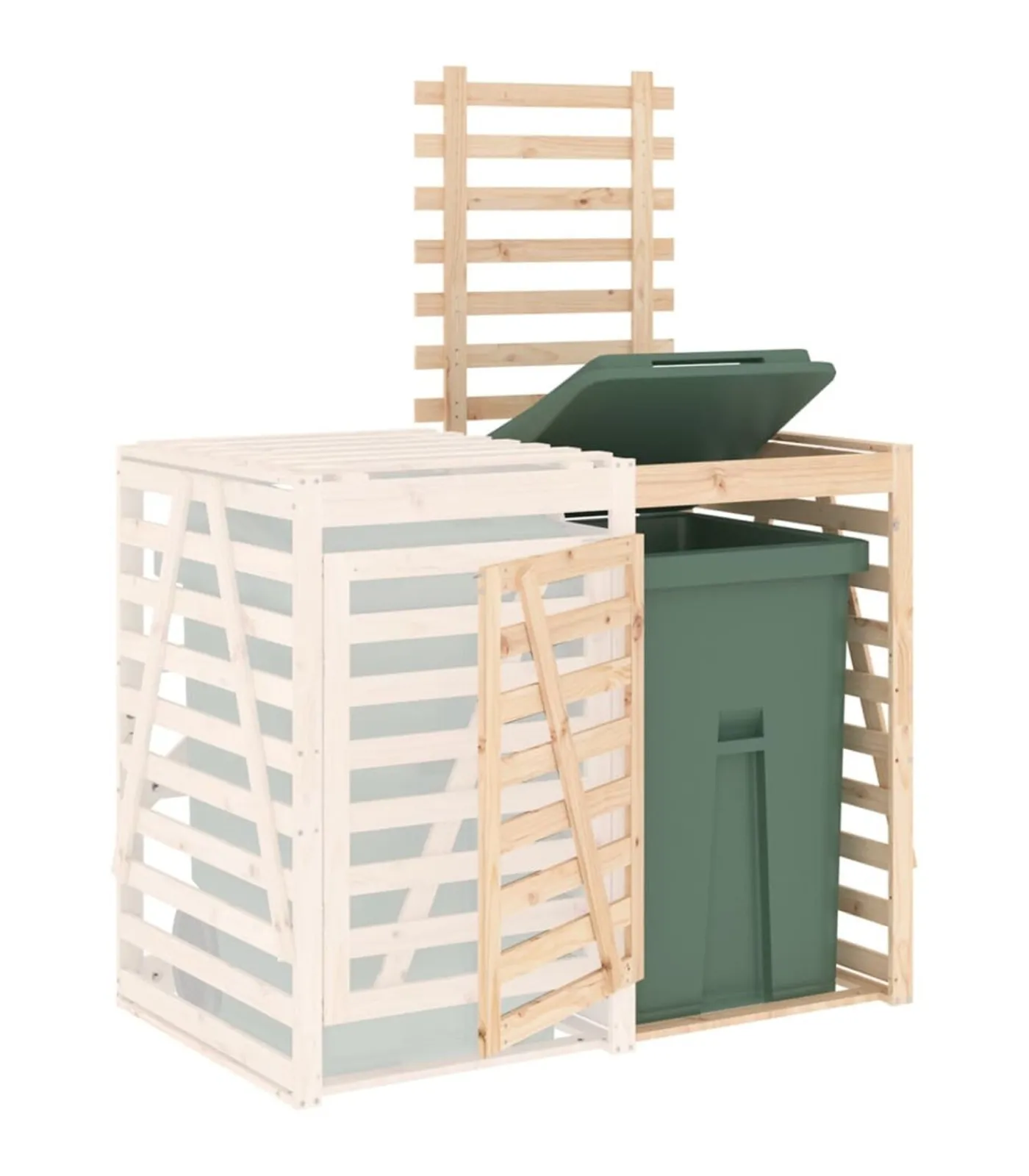 Hot Containerberging verlengstuk massief grenenhout Manden En Bakken