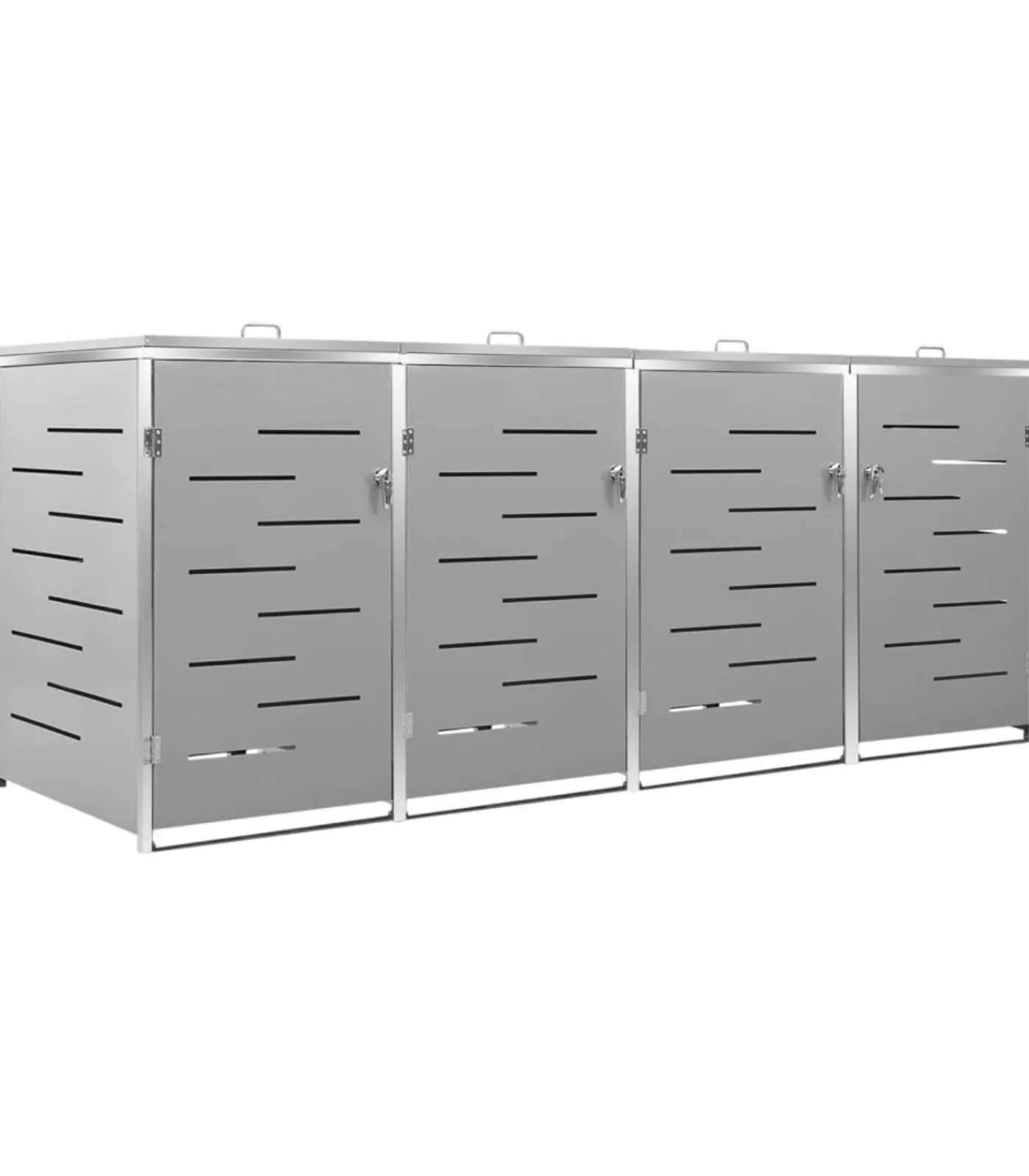 Online Containerberging vierdubbel 276,5x77,5x112,5 cm roestvrij staal Manden En Bakken