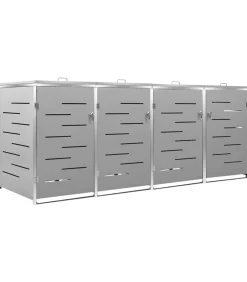 Online Containerberging vierdubbel 276,5x77,5x112,5 cm roestvrij staal Manden En Bakken
