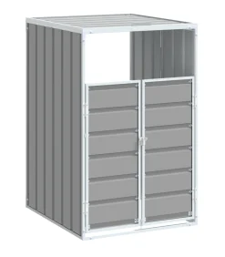 New Containerberging voor 1 container 72x81x115 cm staal grijs Manden En Bakken