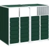 Sale Containerberging voor 2 containers 144x81x113 cm staal groen Manden En Bakken