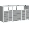 Best Containerberging voor 3 containers 216x81x115 cm staal grijs Manden En Bakken
