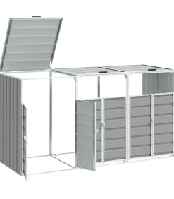 Best Containerberging voor 3 containers 216x81x115 cm staal grijs Manden En Bakken