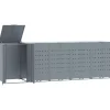 Containerberging voor 5 containers 345x79x117 cm staal grijs Manden En Bakken