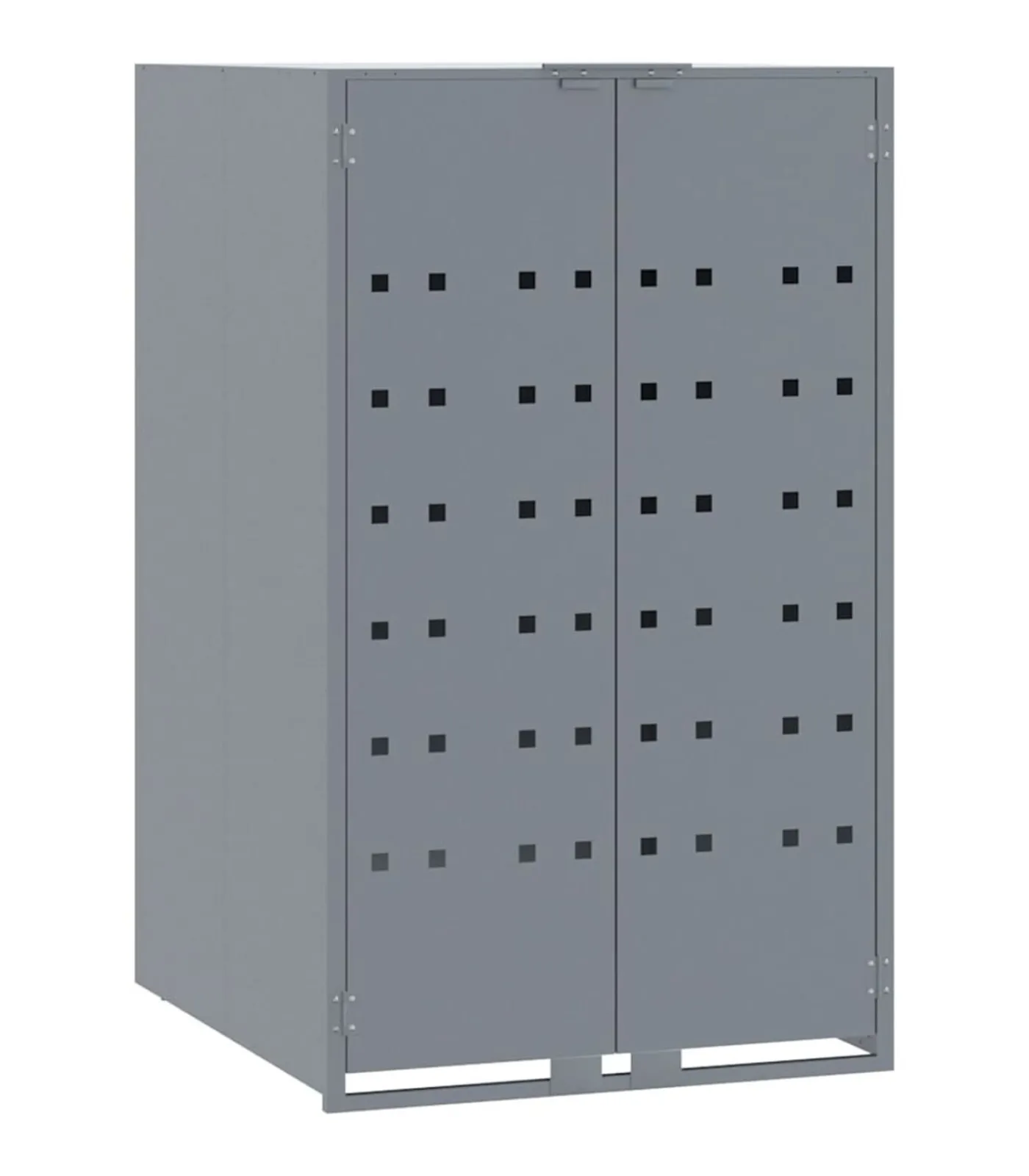 Sale Containerberging voor 3 containers 207x79x117 cm staal grijs Manden En Bakken