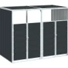 Discount Containerberging voor 2 containers 144x81x113cm staal antraciet Manden En Bakken