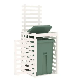 Best Containerberging 84x90x128,5 cm massief grenenhout wit Manden En Bakken