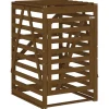 Containerberging 84x90x128,5 cm massief grenenhout honingbruin Manden En Bakken