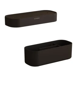 Hot ALIFE Plankpakket. Bevat een handdoekring en een organizer. Gemaakt van ABS met een minimalistisch en functioneel design. Organizer-accessoireset voor de Alife-gids. Zwart. Organiseren