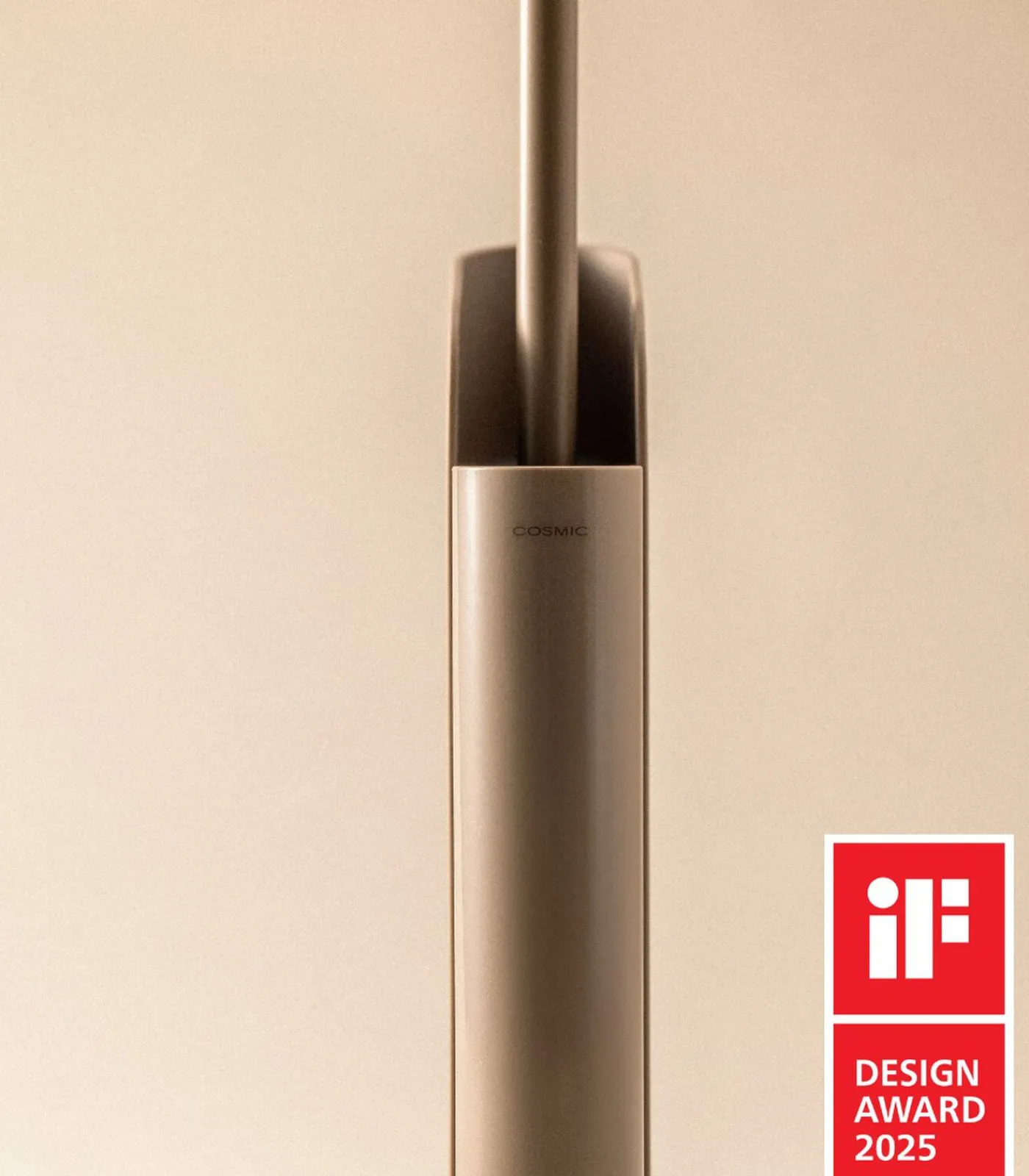 Flat Matte Gold Toiletborstelhouder Toiletaccessoires