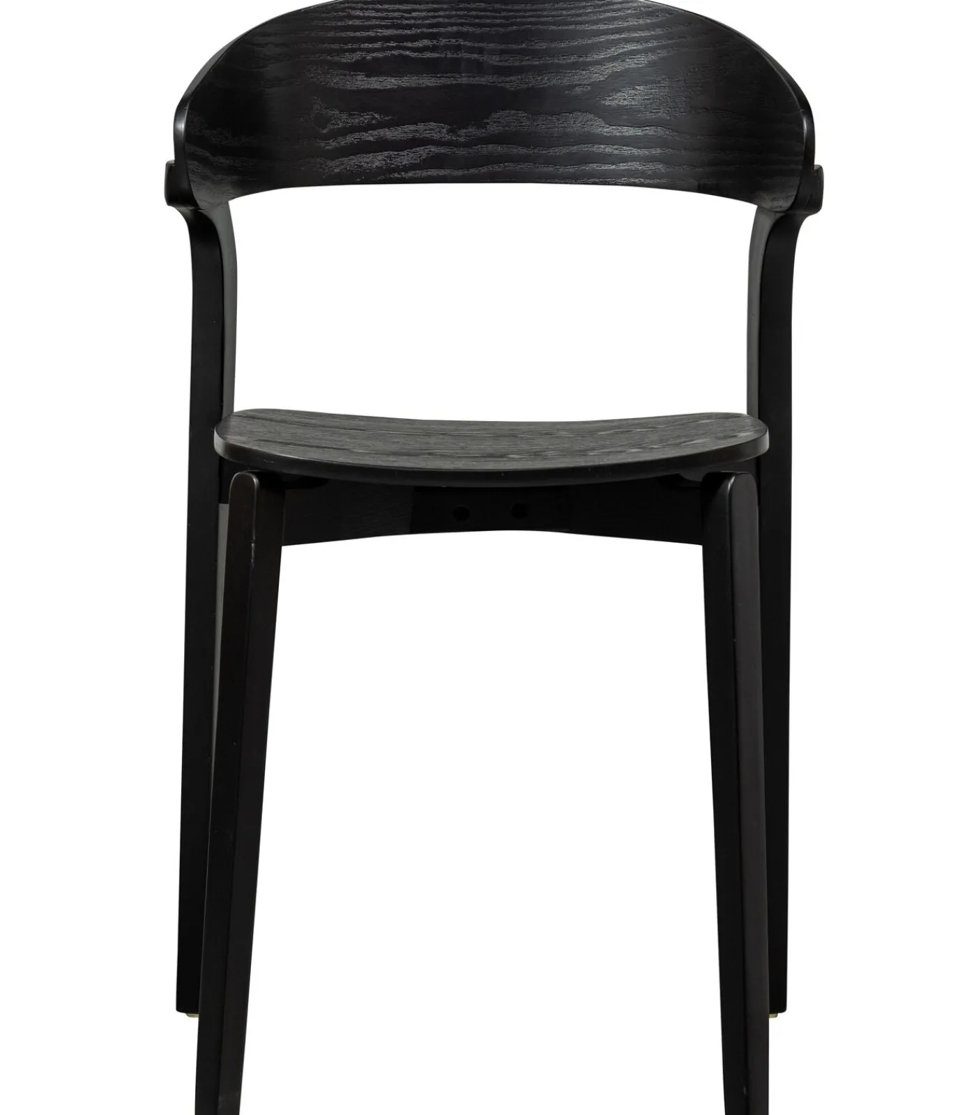 Discount Cras Eetkamerstoelen - Essenhout - Zwart - Set van 6 Stoelen