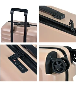 Sale Dandelion Middelgrote Koffer 4 Wielen Roze Trolleys