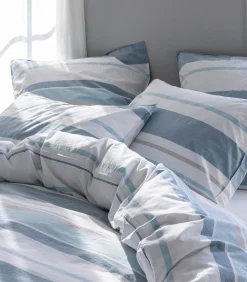 Best Dekbedovertrek van gewassen katoenperkal, HORIZON BAYADÈRE Dekbedovertrekken