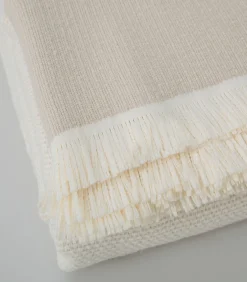 Online Deken 2 personen Corda 200x220 cm Crème Bedspreien