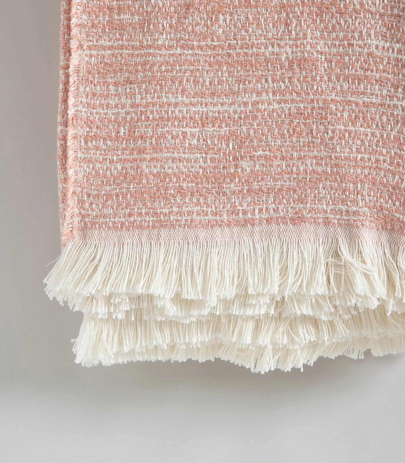 Deken 2 personen Melange 240x220 cm Lichtroze Bedspreien