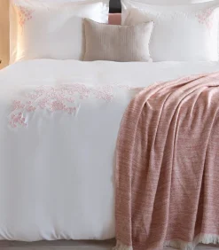 Outlet Deken 1 persoon Melange 160x220 cm Lichtroze Bedspreien
