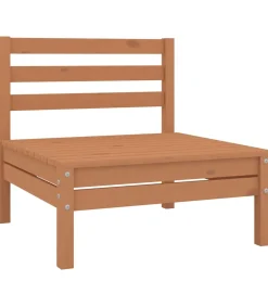 Discount 10-delige Loungeset massief grenenhout honingbruin Tuinmeubelen