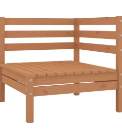 Discount 6-delige Loungeset massief grenenhout honingbruin Tuinmeubelen