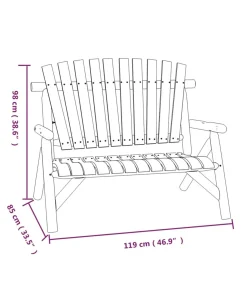 Clearance 3-delige Loungeset massief vurenhout Tuinmeubelen